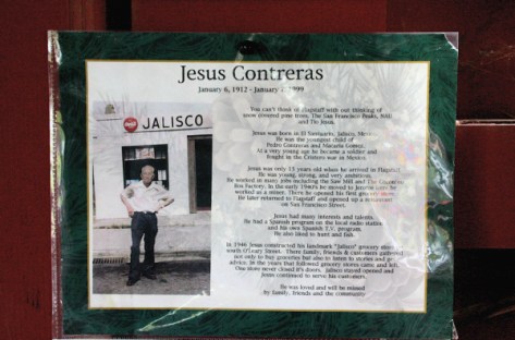 Jesus Contreras in front of his Jalisco market on South O'Leary Street in Flagstaff. Courtesy image.